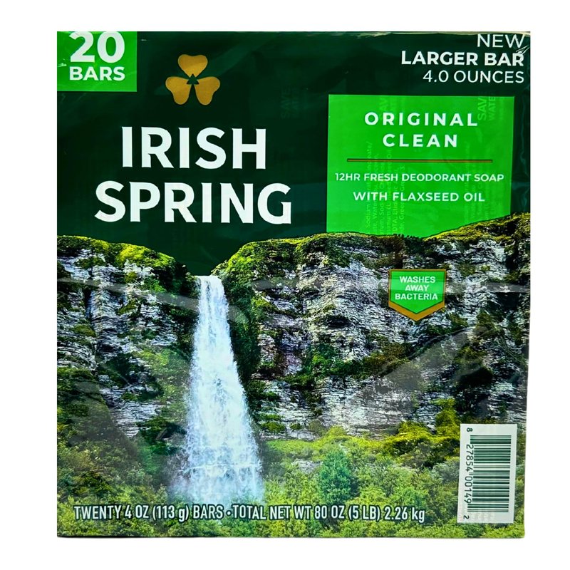 Irish Spring bar Soap (20/4 Oz Net Wt Oz), Original, 74 Ounce (Pack of 1)