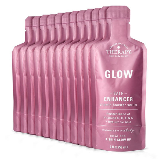 Village Naturals Therapy Glow Bath Enhancer Vitamin Booster Serum, Morrocan Melody Scent, 2 fl. oz., Pack of 12