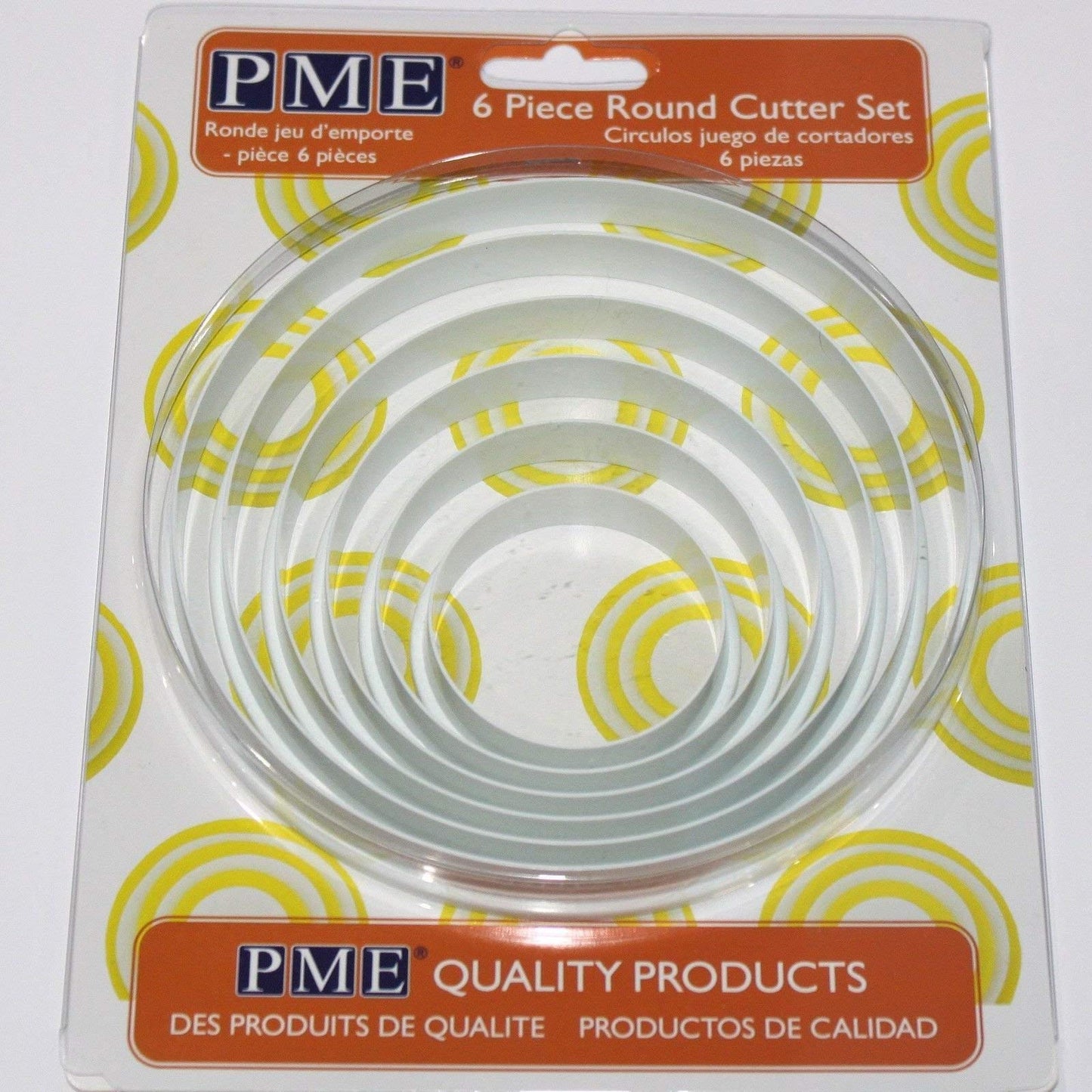 PME, Set of 6 Round Cutters, Cake Decorating, for Cake Decorating