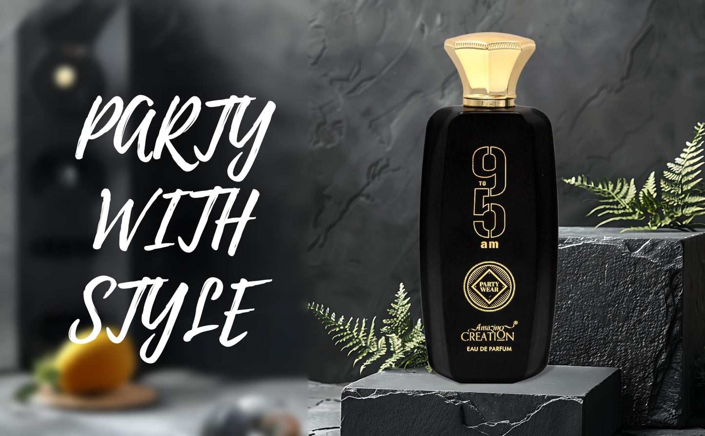 Amazing Creation 9 to 5am Party Wear Unisex Eau de Parfum, 3.4 fl oz / 100ml
