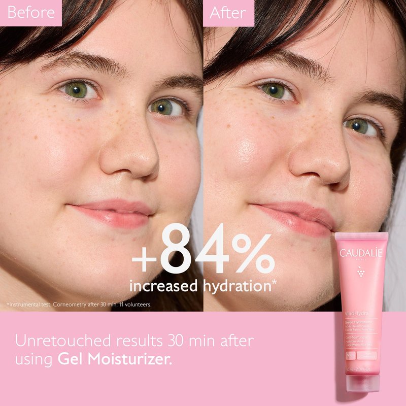 Caudalie VinoHydra Gel Moisturizer with Hyaluronic Acid & Aloe Vera - 60 mL