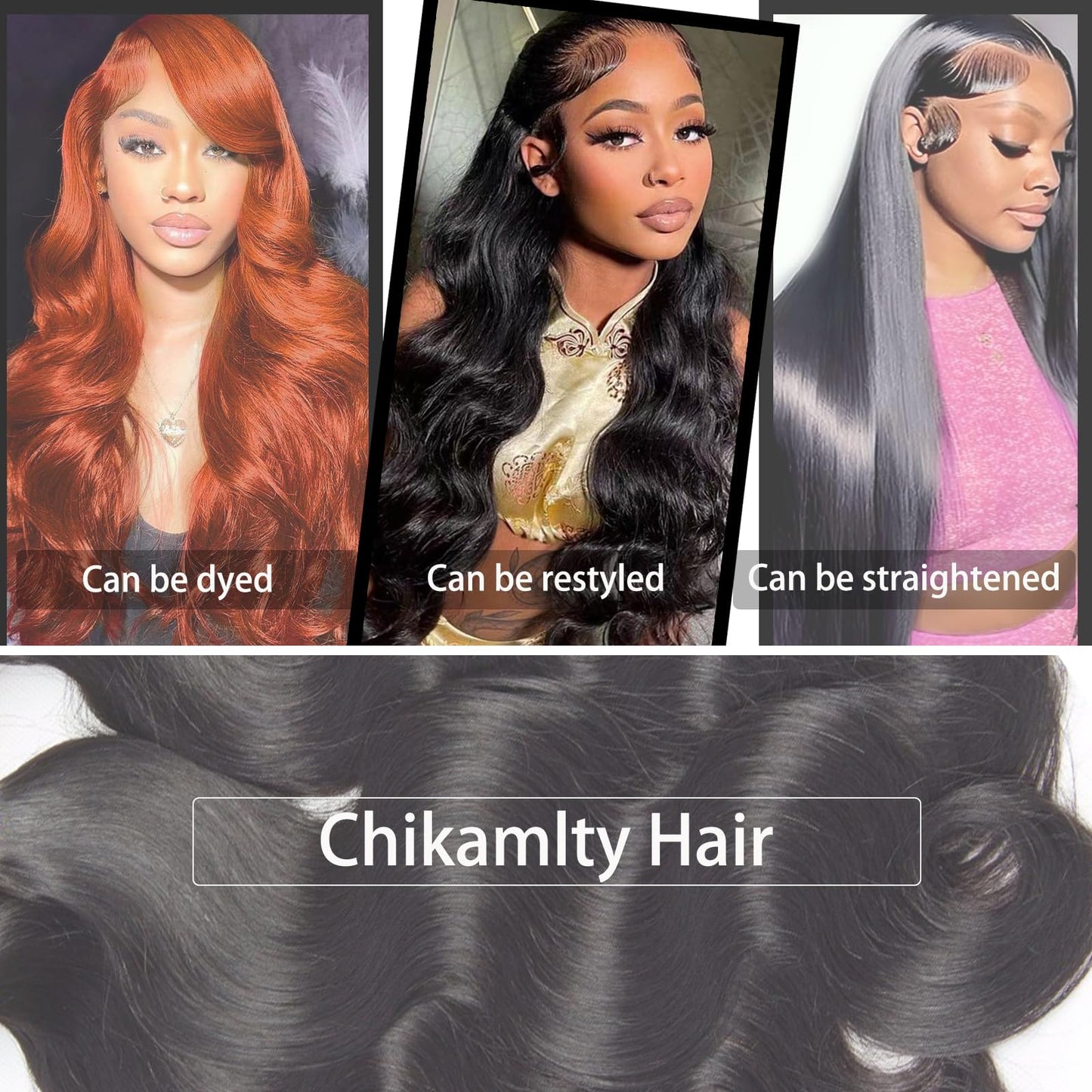 Chikamlty 12A Brazilian Human Hair Bundles Body Wave 20 inch Single Bundle Virgin Hair Bundle Body Wave Bundles Human Hair 100G Natural Black Hair Extensions