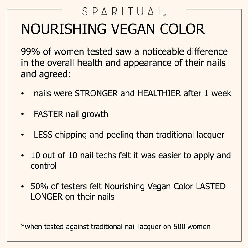SpaRitual Nourishing Vegan Nail Color | Inner Life 0.5 fl oz | One-Step Nail Polish Formula