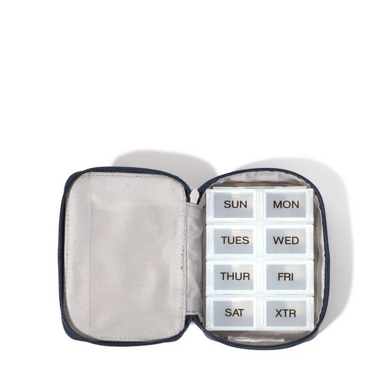 Baggallini Travel Pill Case - Lightweight 3x4 Inch Pill Organizer