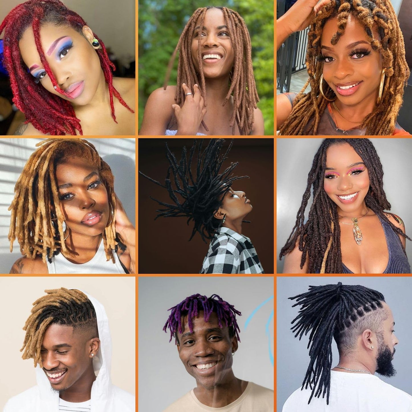 #30 Auburn Brown Loc Extensions Human Hair Dreads Extensions Dreadlock Extensions Human Hair Locs Extensions for Men Women Kids 0.4 cm 6 Inch 30 Strands Real Human Hair Locs Handmade Permanent Locs