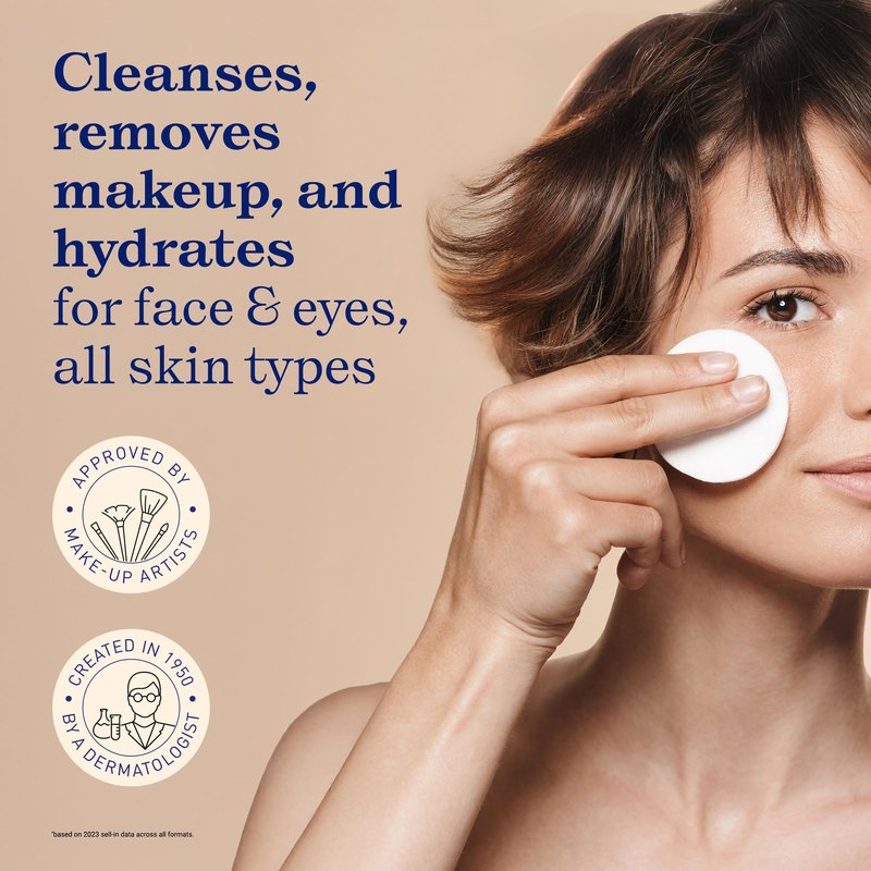 Embryolisse Gentle Waterproof Make-up Remover Milk, 4-in-1 Hydrating Facial Cleanser for Sensitive Skin with Aloe Vera & Shea Butter, 6.76 Fl Oz