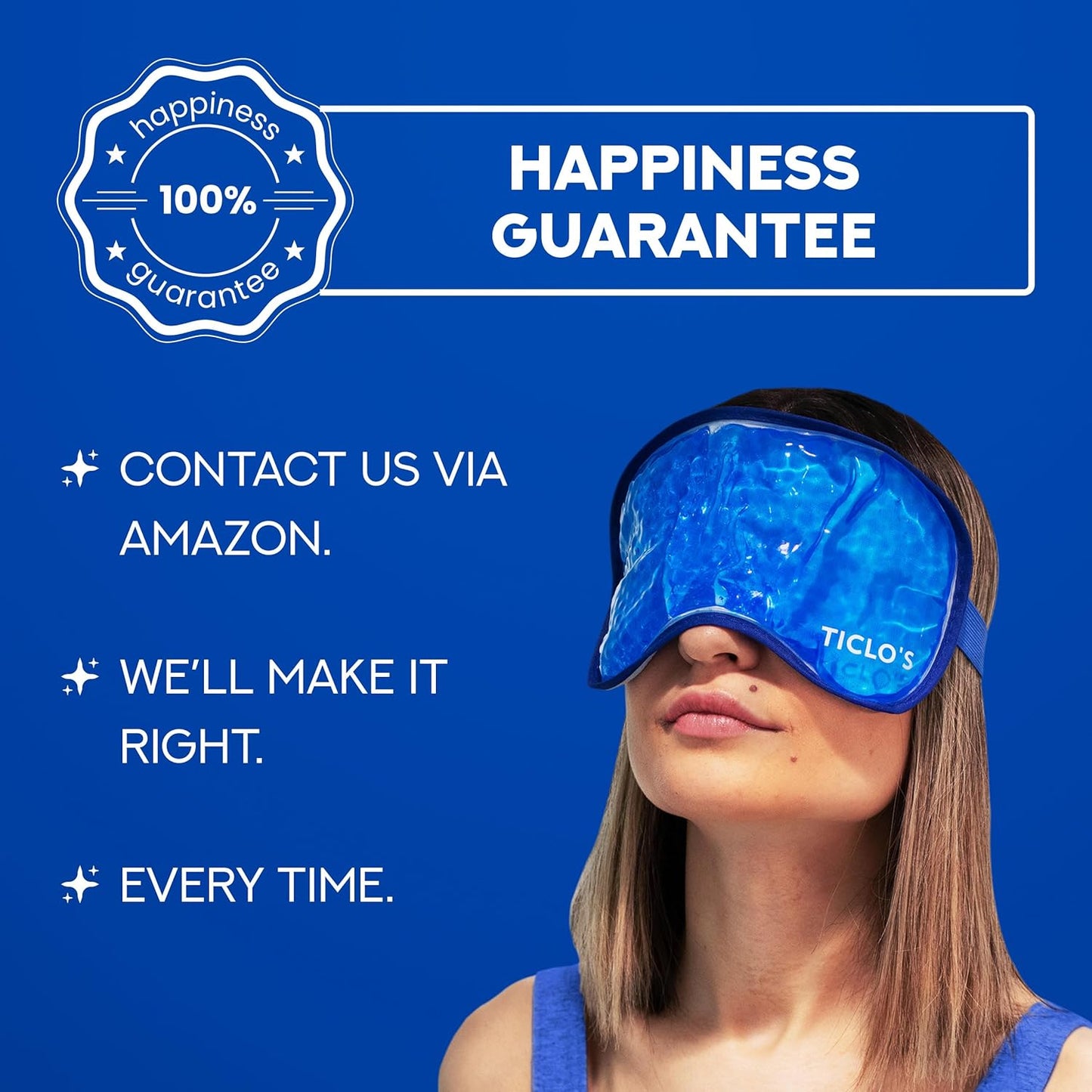 Cooling Eye Mask for Puffy Eyes | Gel Sleep Mask for Dark Circles, Migraines & Recovery - Gift Ready Box