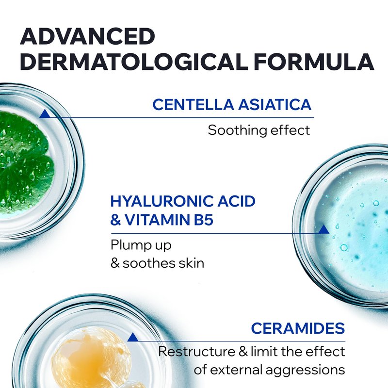 Uriage Cica-Daily Repairing Cream Concentrate, Made With Centella Asiatica + Hyaluronic Acid + Vitamin B5, 96% Ingredients Of Natural Origin, Fragrance-Free