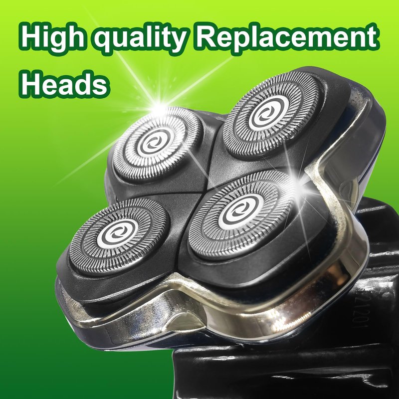 12 Pack Shaver Head Replacement Blade compatible with Sku*l Shaver Pitbull Gold PRO Shaver Replacement Blade 4 Head