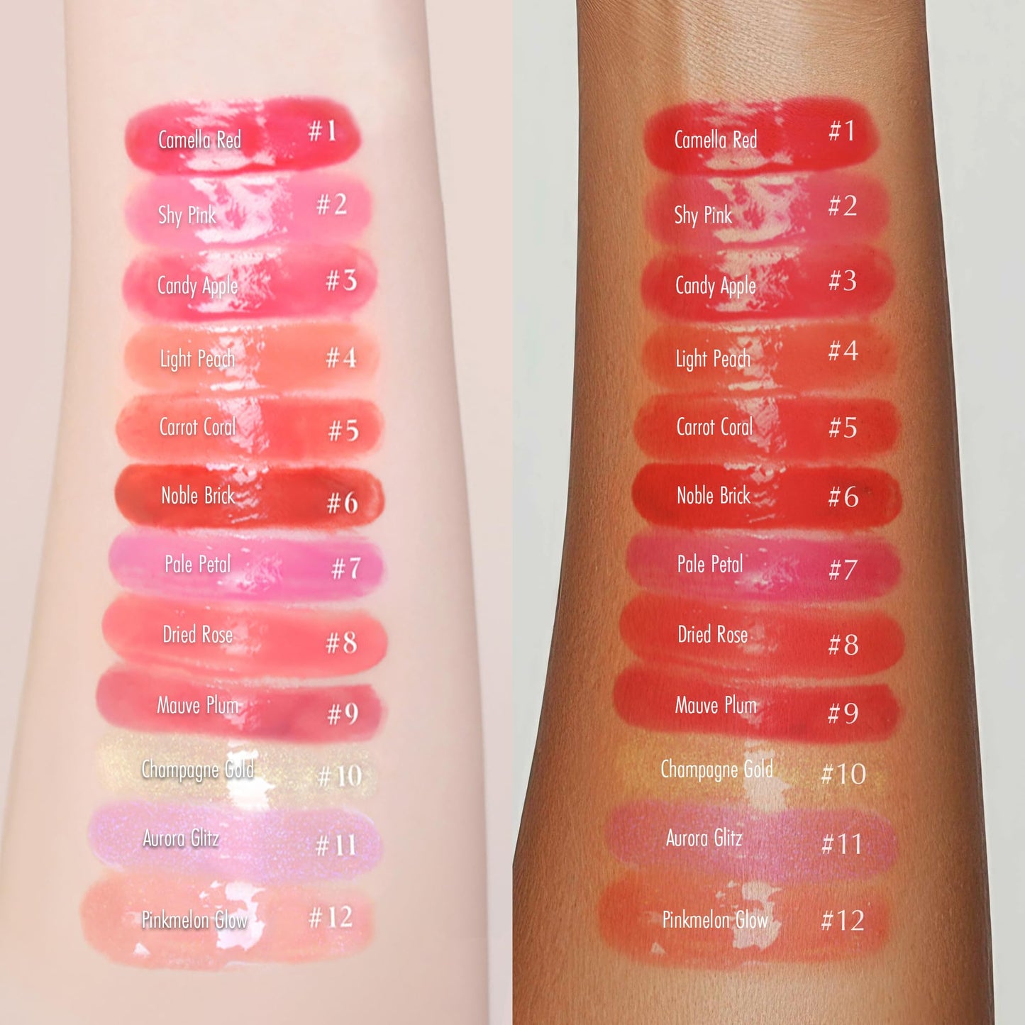 SELF BEAUTY Veganize Collagen Lip Glass Balm | Hydrating Lip Balm in 9 Vibrant Colors | Moisturizing Lip Care Infused with Collagen Jelly Magic | No Animal Trial Lip Balm 0.06 oz (#4 Light Peach)