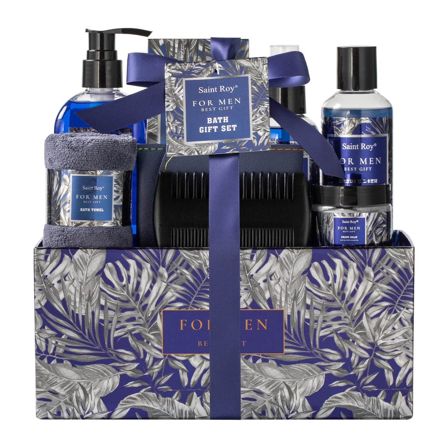 Mens Gift baskets, Birthday Gifts Spa Kit for Men Classic Perfume Bath Gift