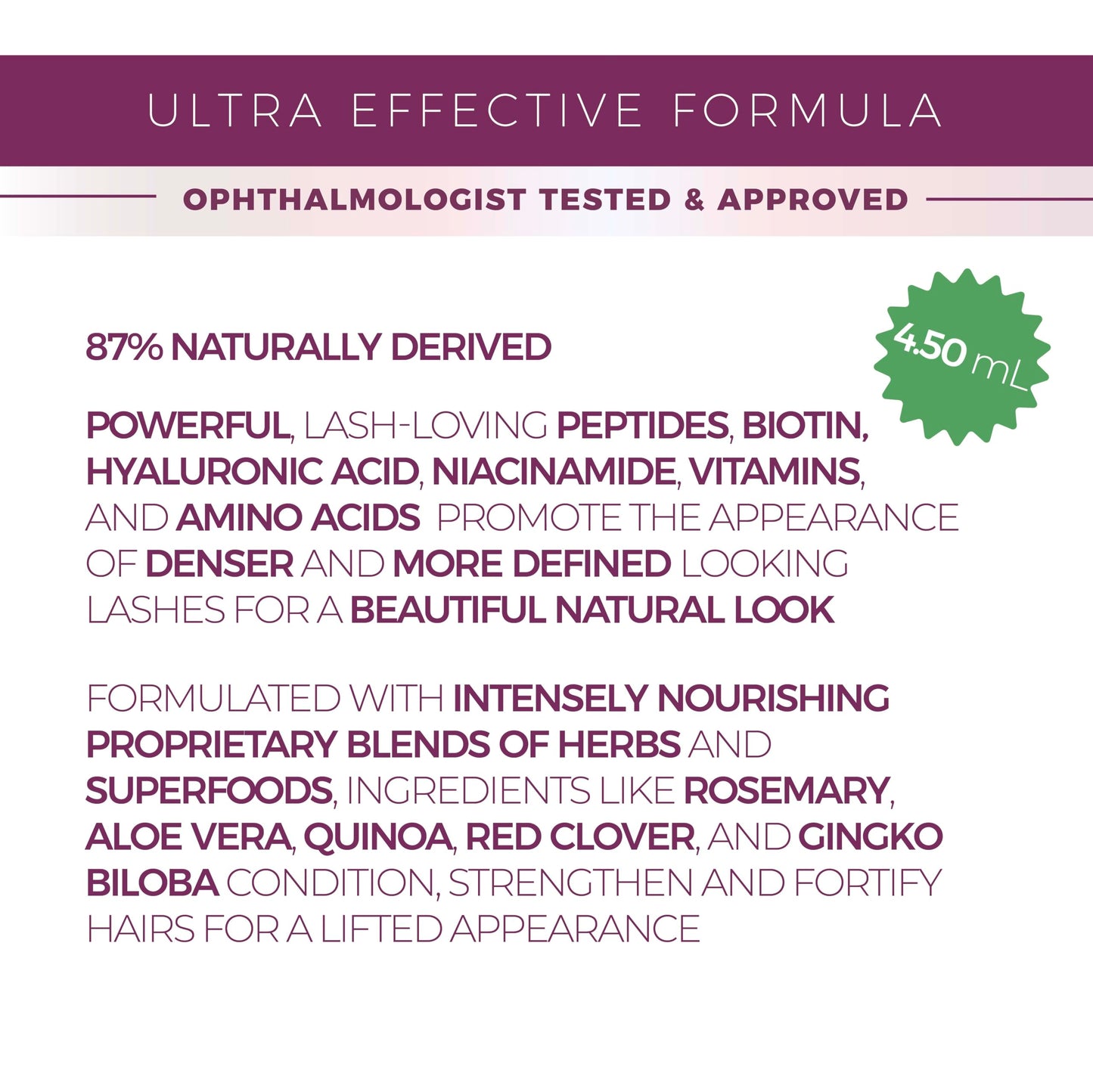 blinc Lash & Brow Enhancer Serum for Fuller-Looking Lashes & Brows