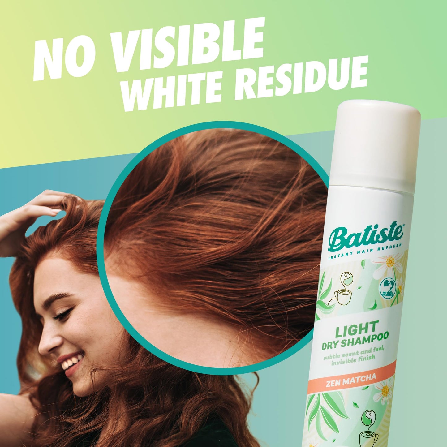 Batiste Light Dry Shampoo, Mellow Melon, Invisible Finish, Refresh Hair & Absorb Oil Between Washes, 3.81 Oz.