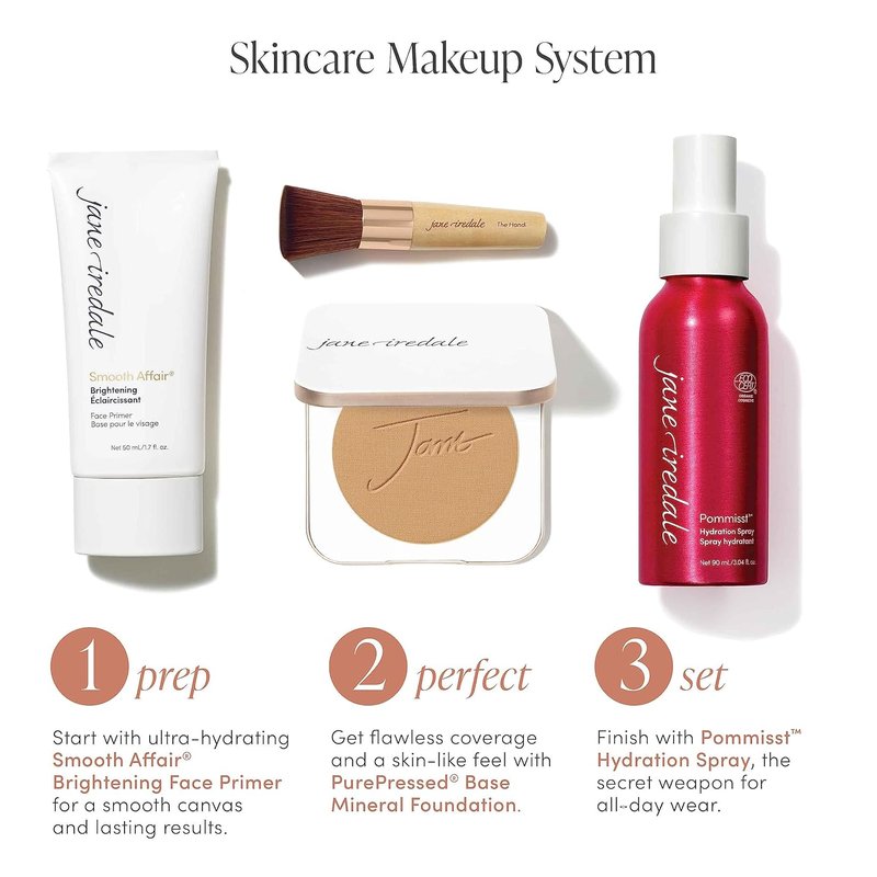 Jane Iredale PurePressed Mineral Foundation Refill - Semi Matte Pressed Powder with SPF | Talc-Free, Vegan, Cruelty-Free
