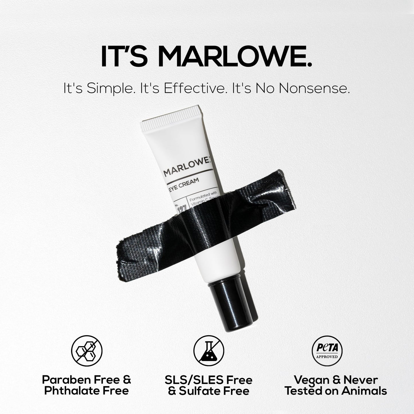 MARLOWE. Eye Cream for Dark Circles and Puffiness, Moisturizing, 0.5 oz