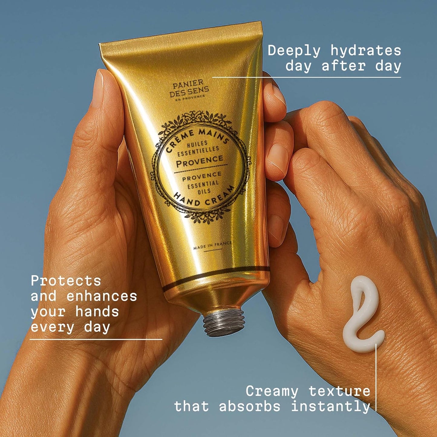 Provence Citrus Hand Cream - Moisturizing Lotion for Dry Skin | 97% Natural Ingredients, 2.5 Fl Oz