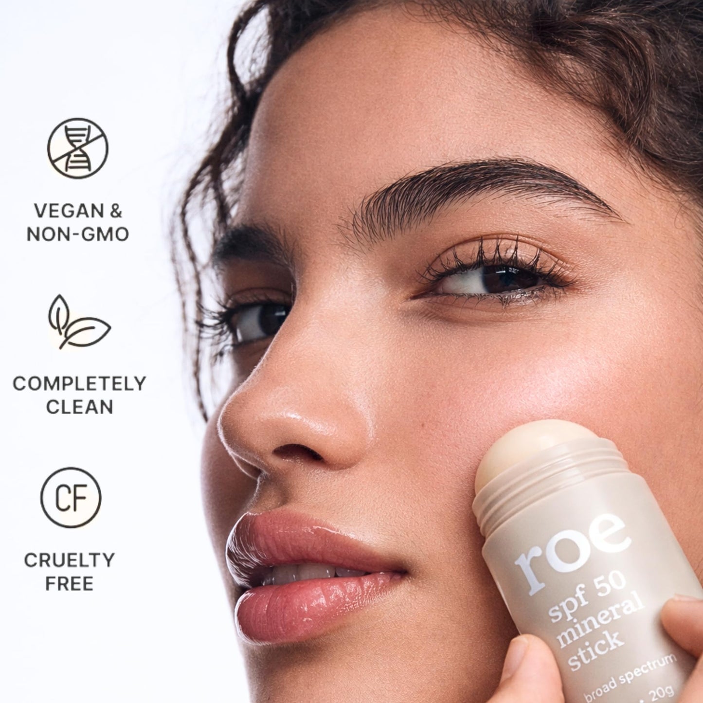 Roe Wellness- Mineral Sunscreen Stick SPF 50 Reef Safe Roll-On Clean Ingredients Zinc Oxide Sun Protection | Face & Body UVA & UVB | Great For Kids, Toddlers, Newborns & Adults