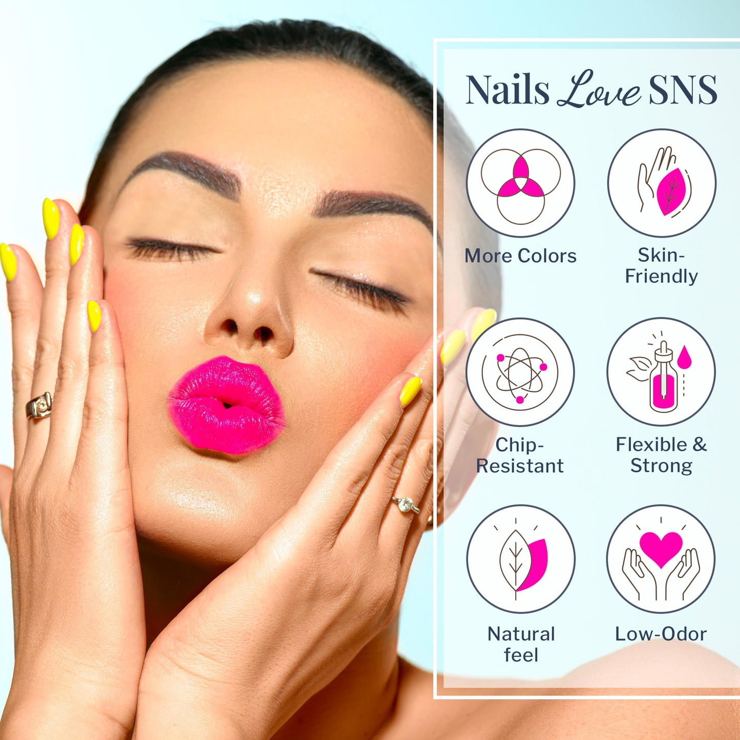 SNS Nail Dip Powder, Gelous Color Dipping Powder - Crystal Jelly (White/Glow) - Long-Lasting Dip Powders Nail Color Lasts 14 Days - Low-Odor & No UV Lamp Required - 1.5 oz