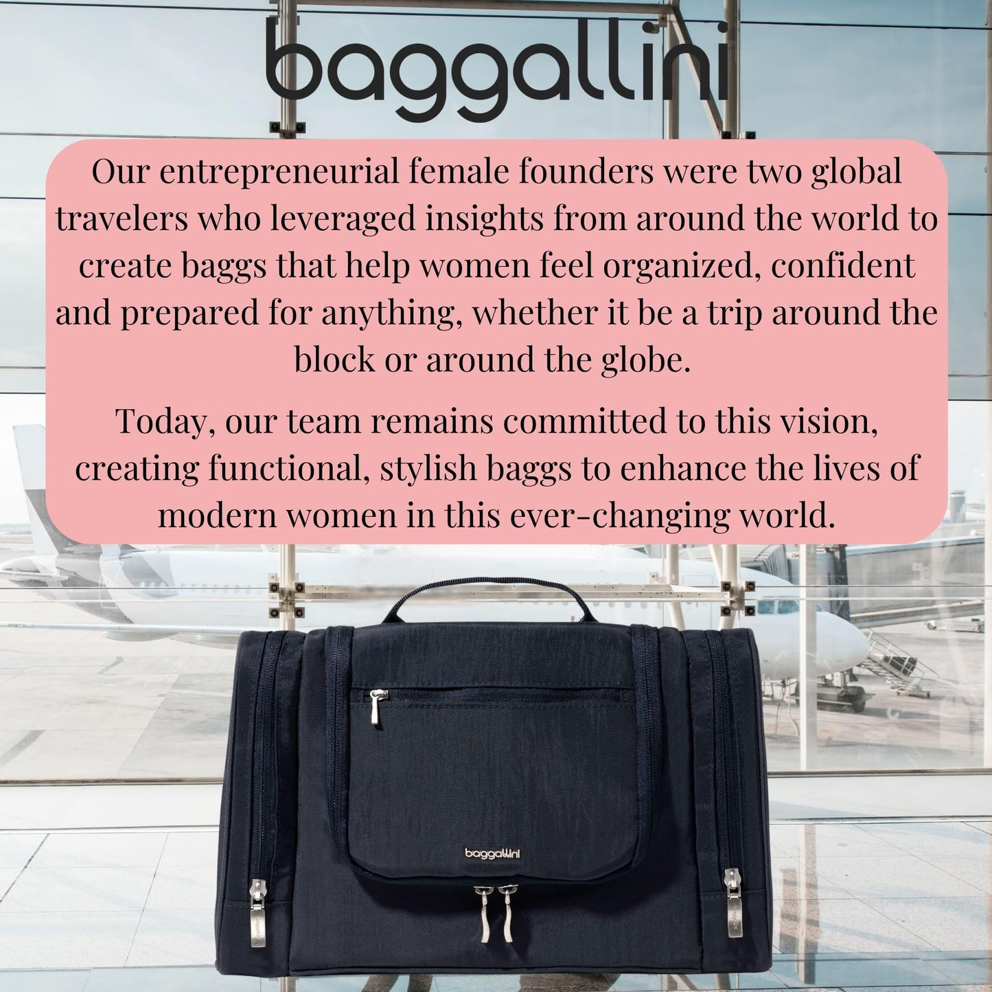 Baggallini Womens Toiletry Kit, French Navy