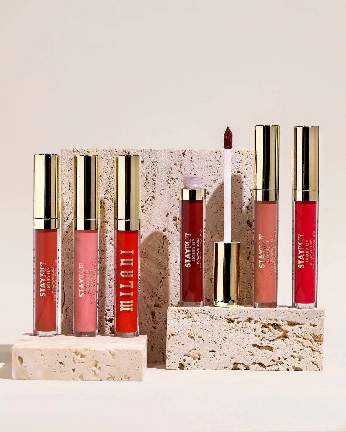 Milani Stay Put Longwear Liquid Lipstick - Smudge-Proof, Kiss-Proof, and Fade-Resistant Formula for All-Day Wear - Red Flag