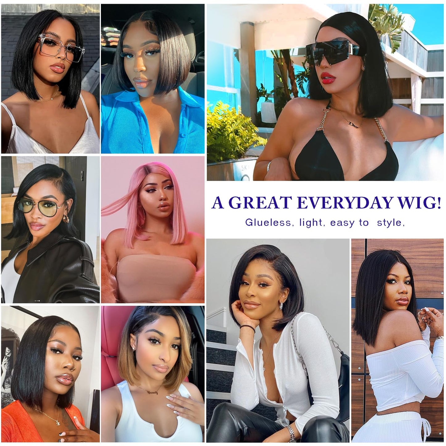 CDHFARMD Bob Wig Human Hair 12 Inch 13x6 Hd Transparent Lace Front Wigs Human Hair Glueless Short Straight Frontal Bob Wigs for Women Pre Plucked with Baby Hair Side Part 180% Density
