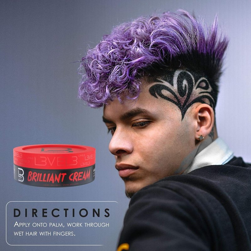 Brilliant Hair Cream - Level 3 Texture & Shine Enhancer | Hydrating Formula for Natural Styles