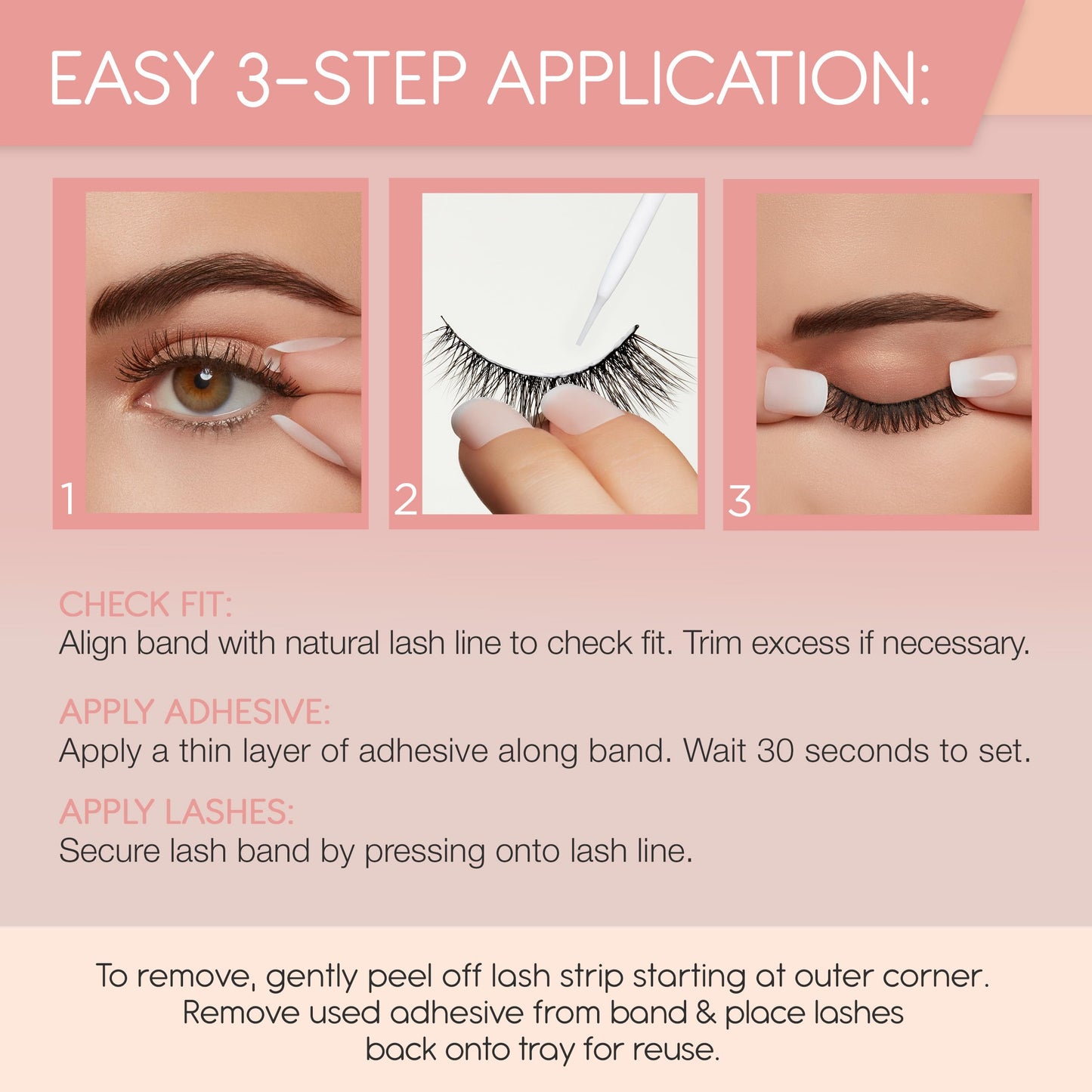 Ardell False Eyelashes Naked My Way 434 - Natural Look, Soft and Lightweight Strip Lashes, 4 Pairs, 1 Pack
