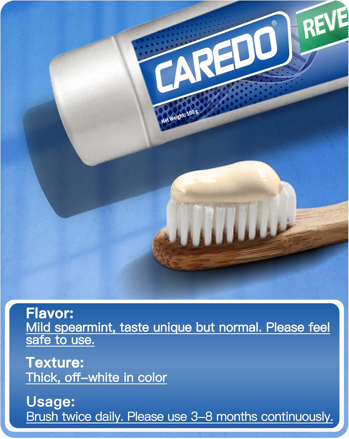 Cavity Repair Toothpaste - Remineralizing Hydroxyapatite Formula for Tooth Decay | 100g, Grey White