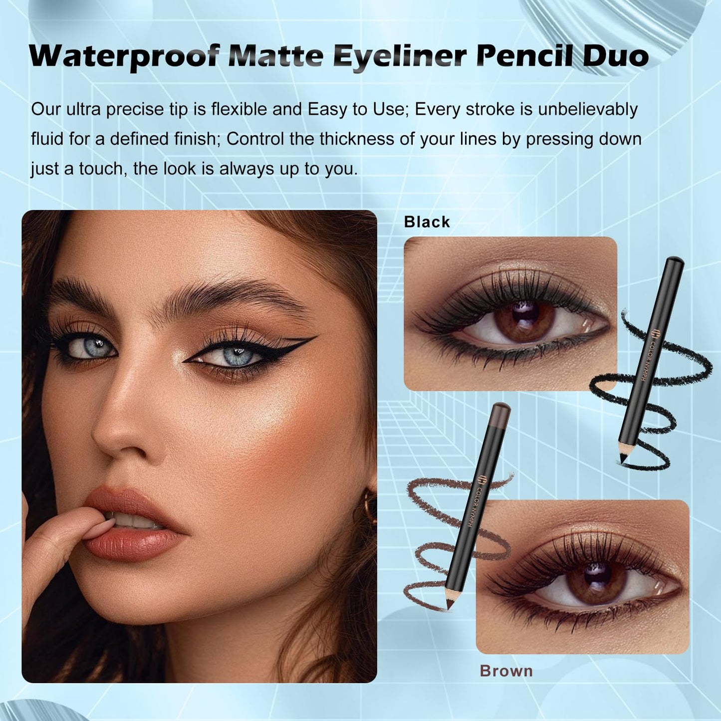 Color Nymph Makeup Kit for Teen Girls Beginner, All in One Makeup Kit for Girls with Train Case Includes Eyeshadow, Blush, Highlighter, Bronzer, Contour, Lipsticks, Eyeliner, Brushes & Mirror - White