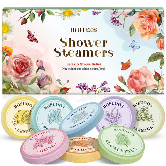 Bofuoos Shower Steamers Aromatherapy, Birthday Gift for Women Teen Girl Mom