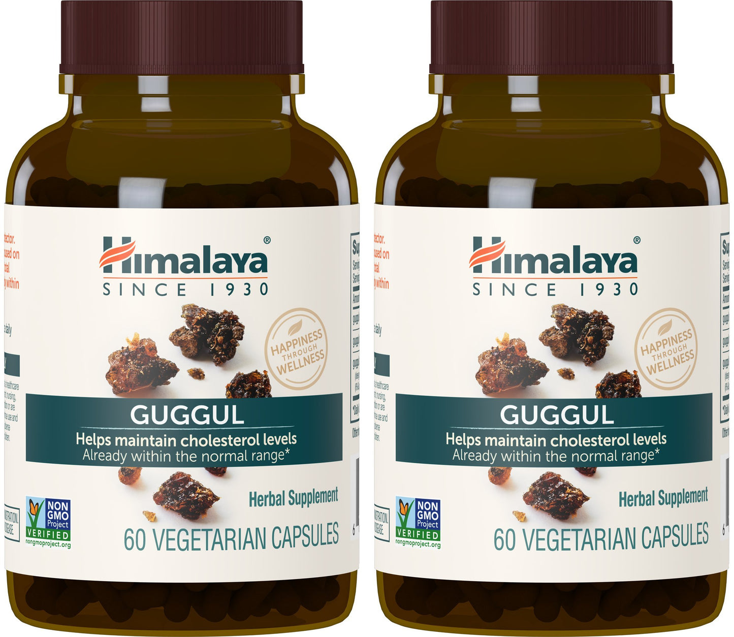 Himalaya Guggul Supplement, HDL & LDL Support,720 mg, 60 Capsules, 2 Pack