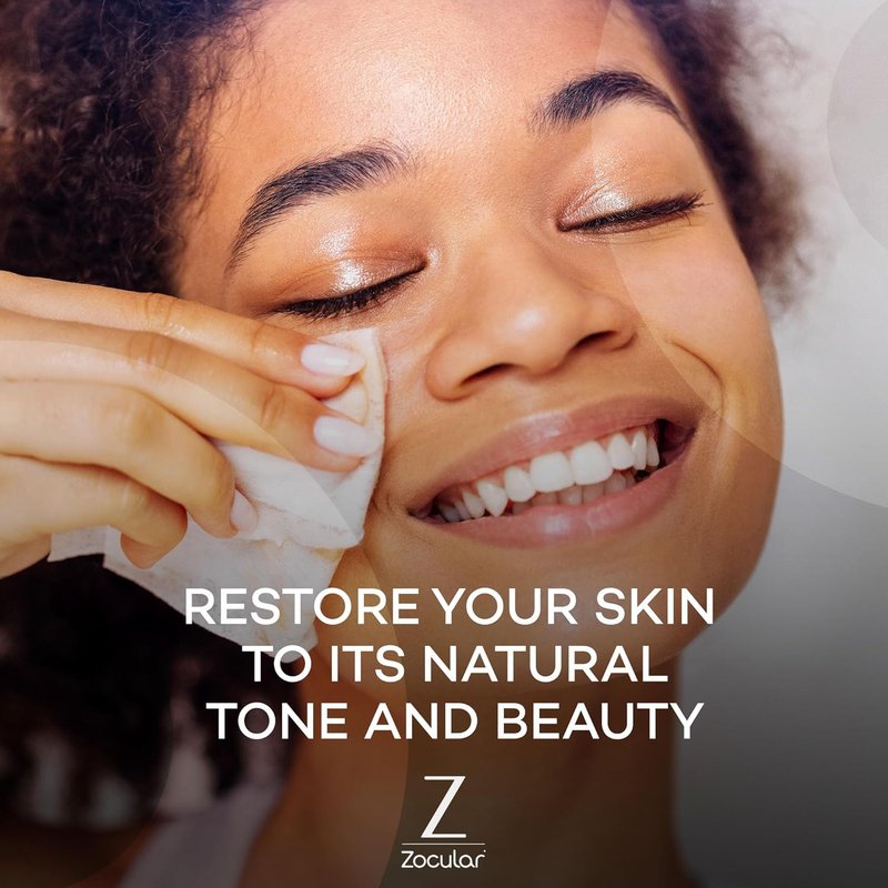 Zocular Face Wipes - Moisturizing Makeup Removal & Gentle Exfoliation with Natural Okra Complex | 15 Count