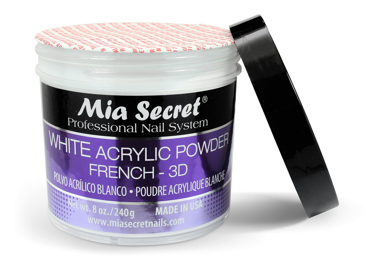 Mia Secret White Acrylic Powder (8oz)
