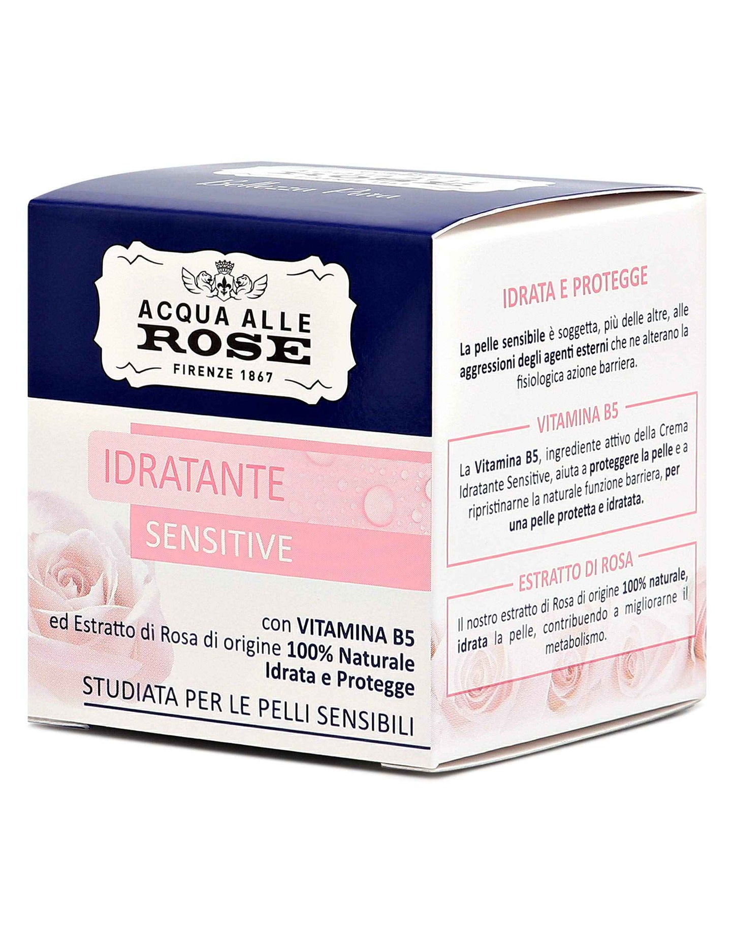 Roberts:"Acqua alle rose" Moisturizing Lenitive Face Cream 50ml 1.69fl.oz [ Italian Import ]