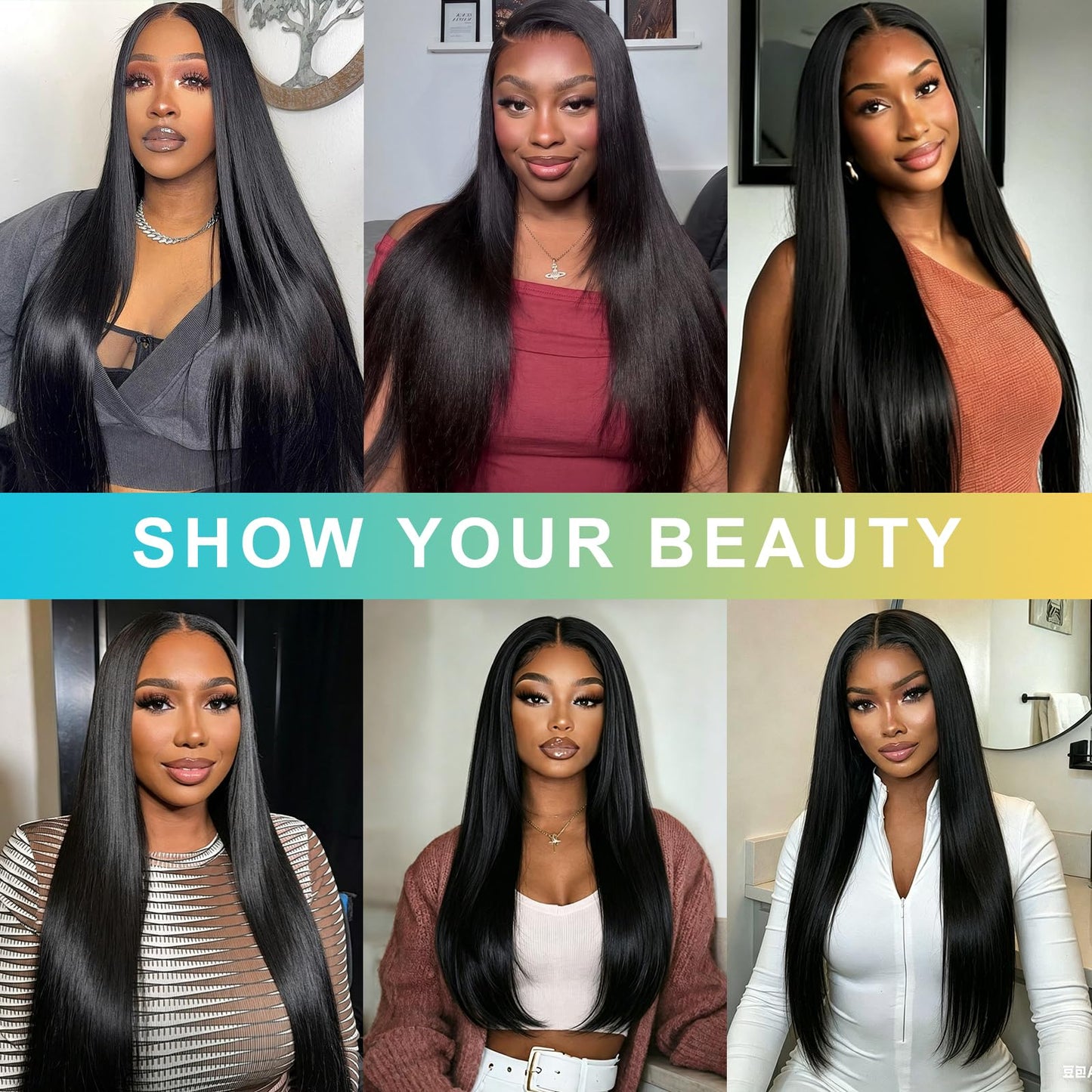 AnJudyReid Straight Hair Bundles 13A Brazilian Virgin Human Hair Bundles Straight 22 Inch 100% Unprocessed Virgin Hair Bundles Natural Black