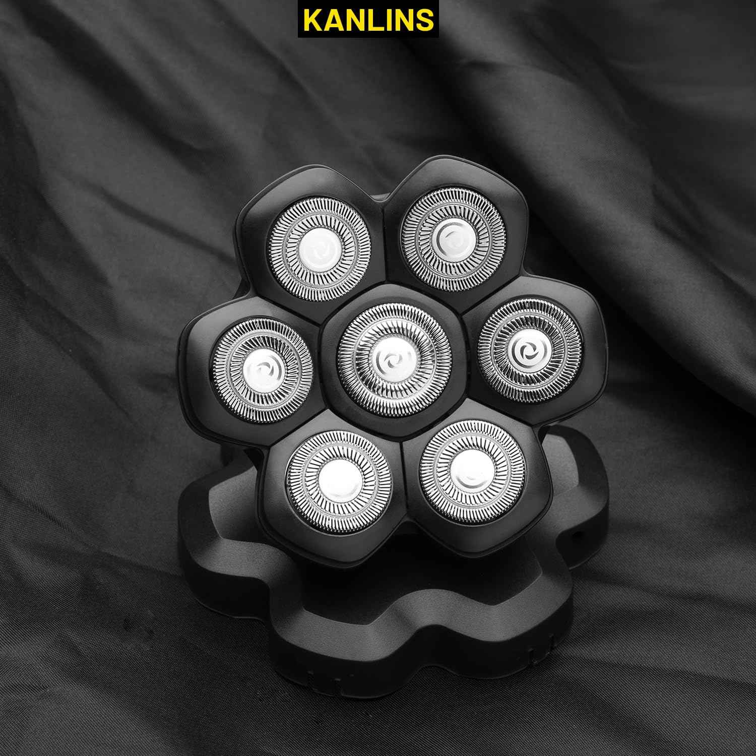 7 Blade Replacement Shavers Head, Washable Shaver Blade Floating Heads Replacement for Head Shaver, Wet & Dry Compatible for Rotary Shavers