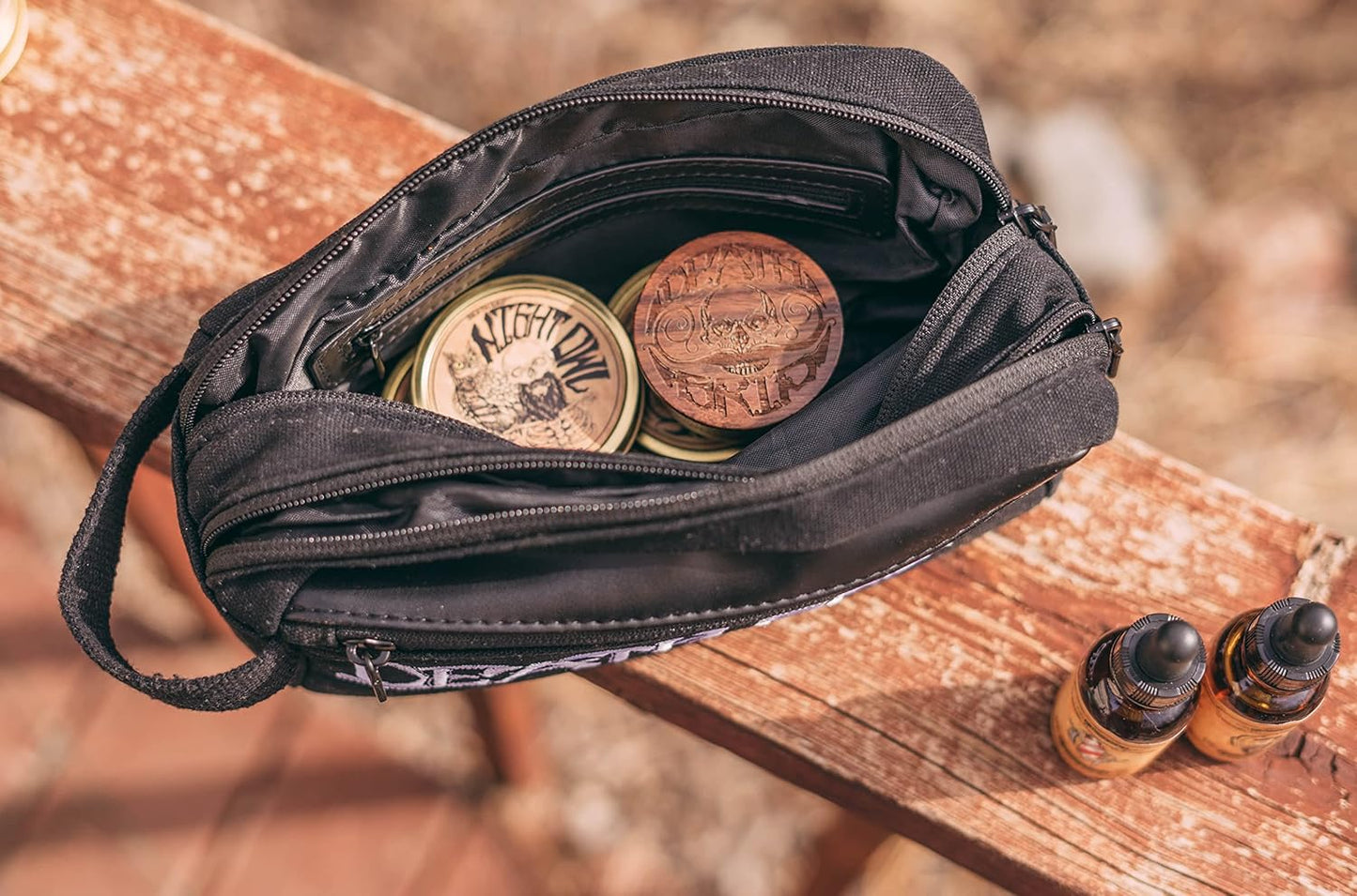 Toiletry Bag for Men - Canvas Dopp Kit | Hanging Travel Toiletries Organizer | Durable & Stylish Design