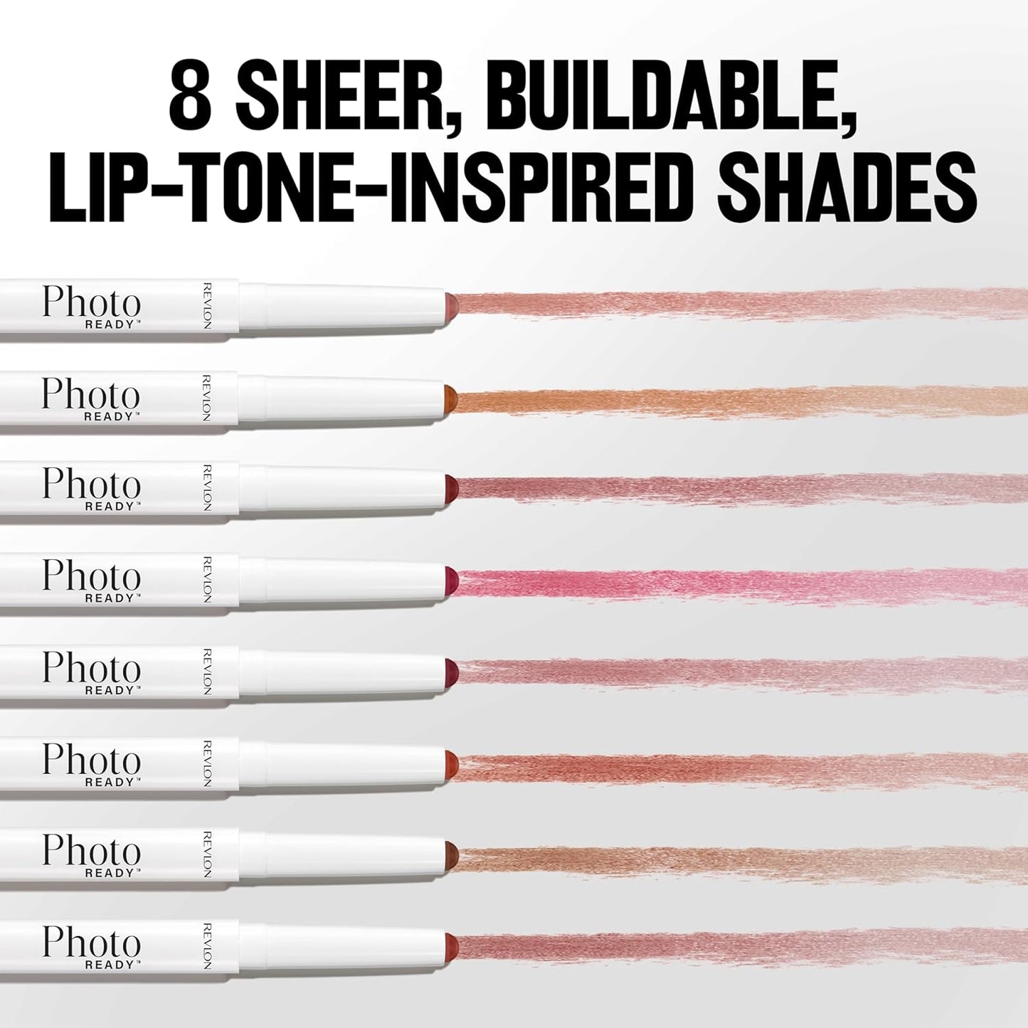Revlon PhotoReady Instant Blur Liner - Soft Matte Lip Makeup for Fuller-Looking Lips | Sheer-to-Buildable, 004 Lazy, 0.05 oz