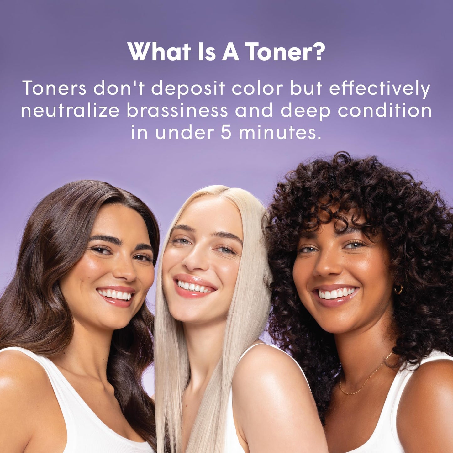 dpHUE Gloss+ Toning, Purple - Deep Condition & Neutralize Brass - For Blonde, Yellow Brassiness, Silver, Highlighted, Bleached & Cool Hair - Vegan, Leaping Bunny Certified - 6.5 oz