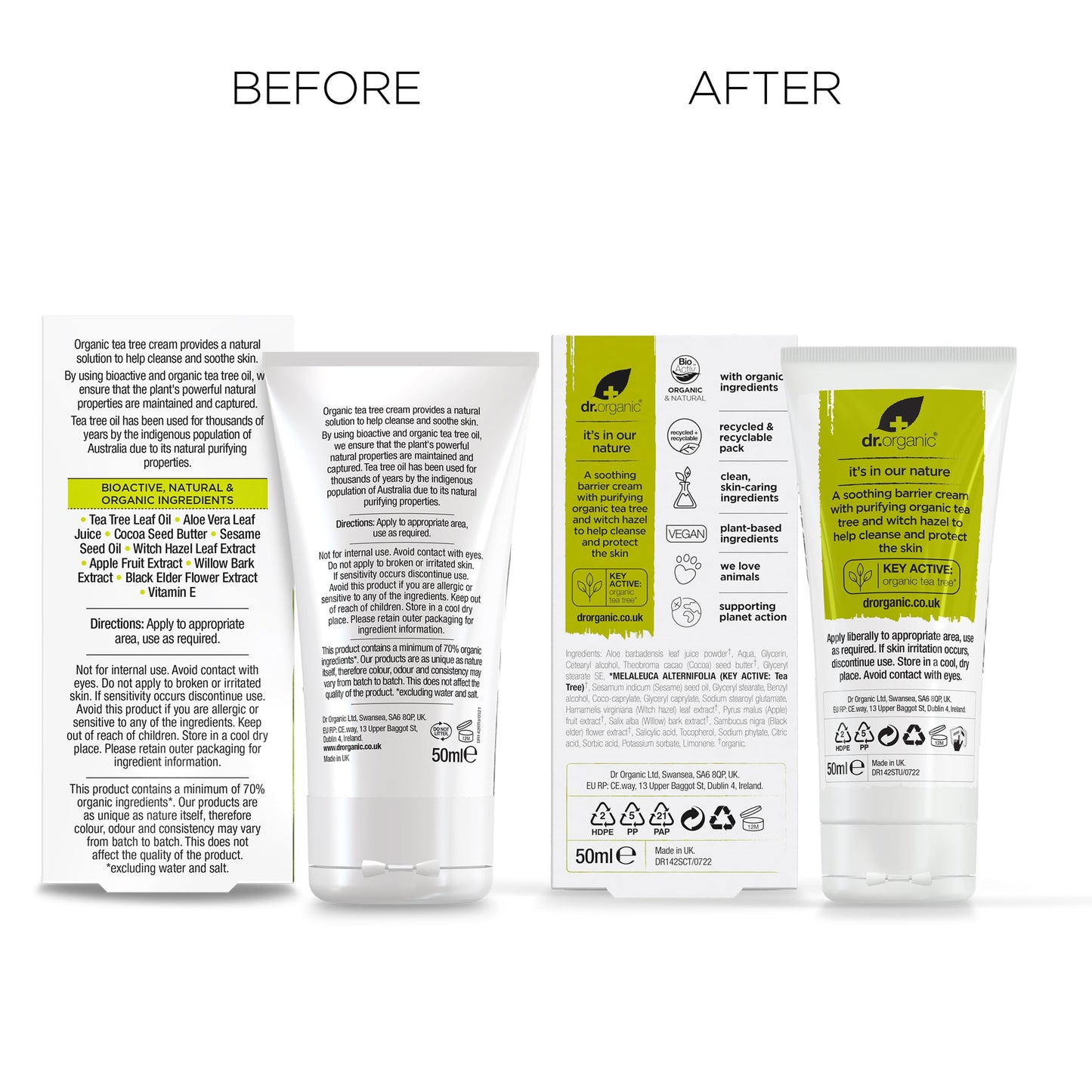 Dr.organic Tea Tree Cream 50ml