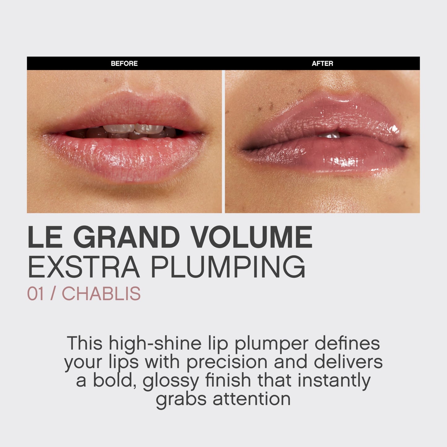 Vivienne Sabó Le Grand Volume Plumping Lip Gloss – Hyaluronic Acid Moisturizing Lip Gel, Cayenne Pepper + Menthol Cooling Tingle, High-Shine Non-Sticky Finish, Cruelty-Free, Shade Chablis, 3 ml