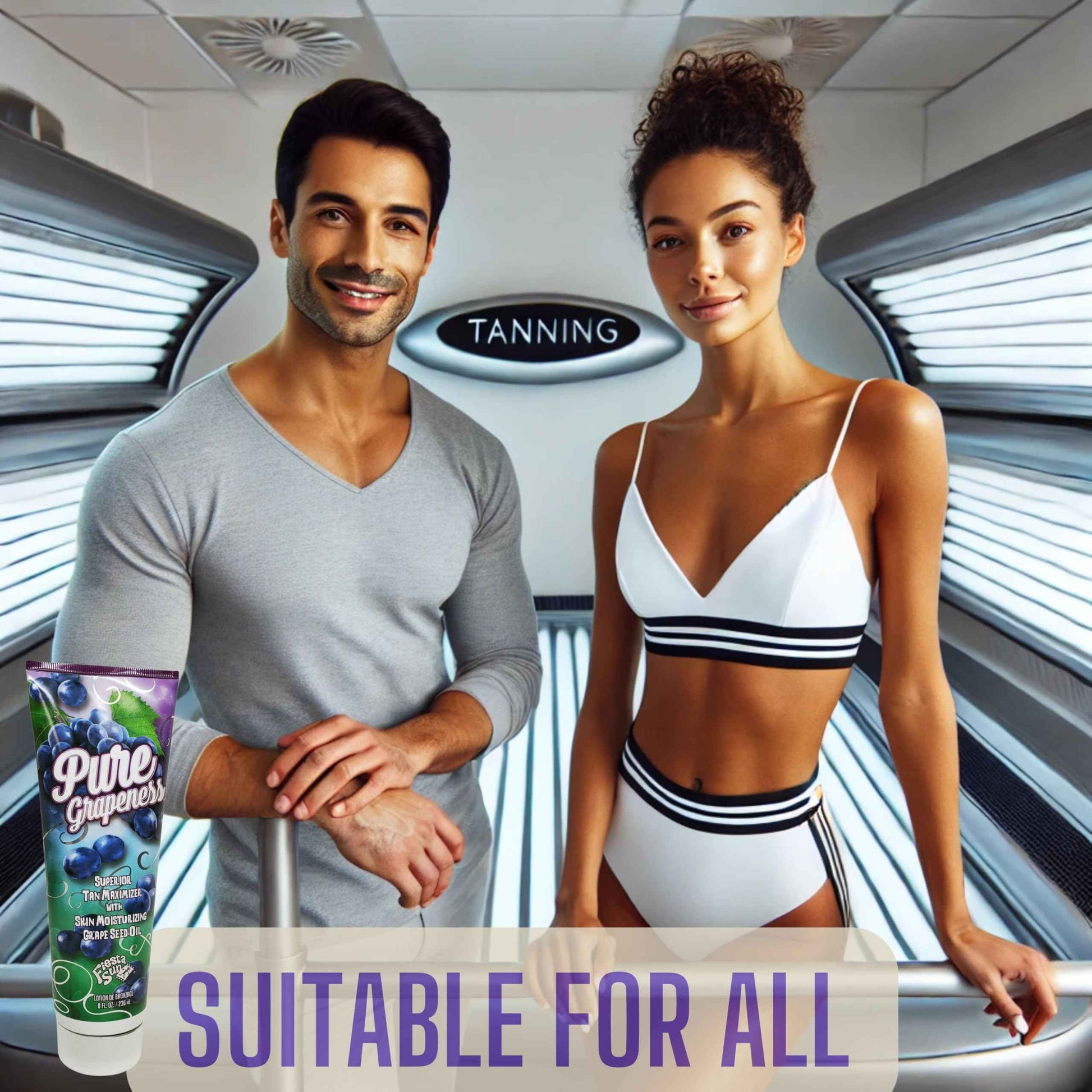 Fiesta Sun Pure Grapeness Tanning Bed Lotion Tan Maximizer with Tyrosine and DHA, 8 ounces