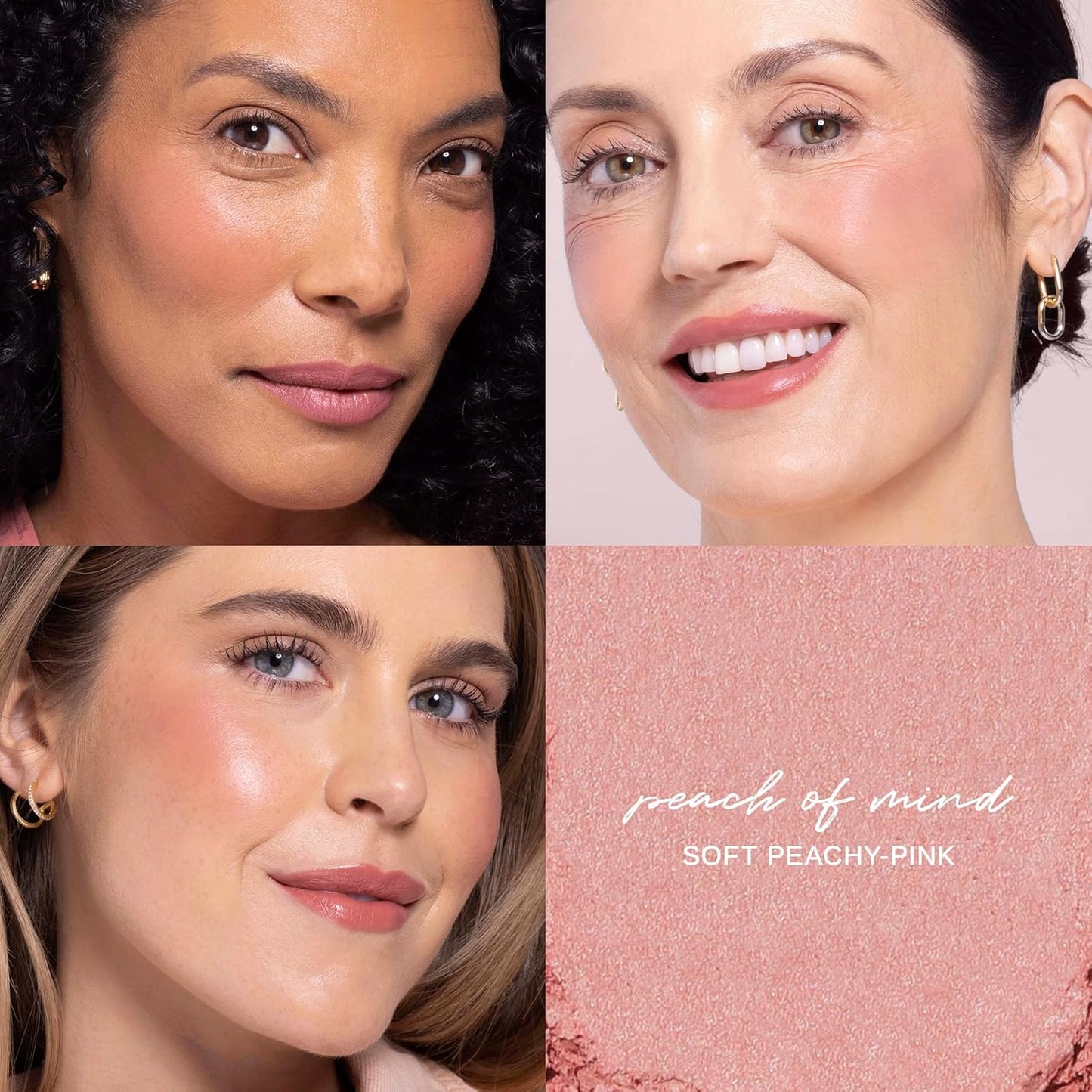 Wander Beauty Hydrating Powder Blush - Lightweight Peach Blush Makeup with Satin Finish | Buildable Formula with Hyaluronic Acid - 0.18 oz