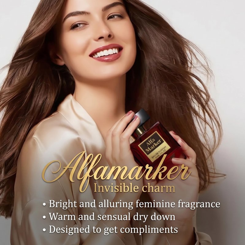 ALFAMARKER Perfumes for Women with Pheromones. 1fl oz Real Pheromones Infused Spray Long Lasting Scent. Original Premium Fragrance Travel Size Portable Bottle