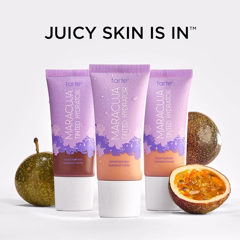 Tarte Maracuja Tinted Moisturizer - Lightweight Sheer Foundation with Hyaluronic Acid & Aloe for Hydrated Skin | Vegan, Cruelty-Free