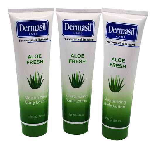 Dermasil Aloe Fresh Moisturizing Body Lotion, 10-oz. Tubes PACK OF 3