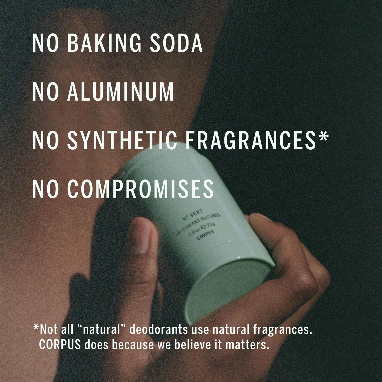 CORPUS - Nº GREEN Aluminum-Free Deodorant Stick (2.6 oz / 75 g)