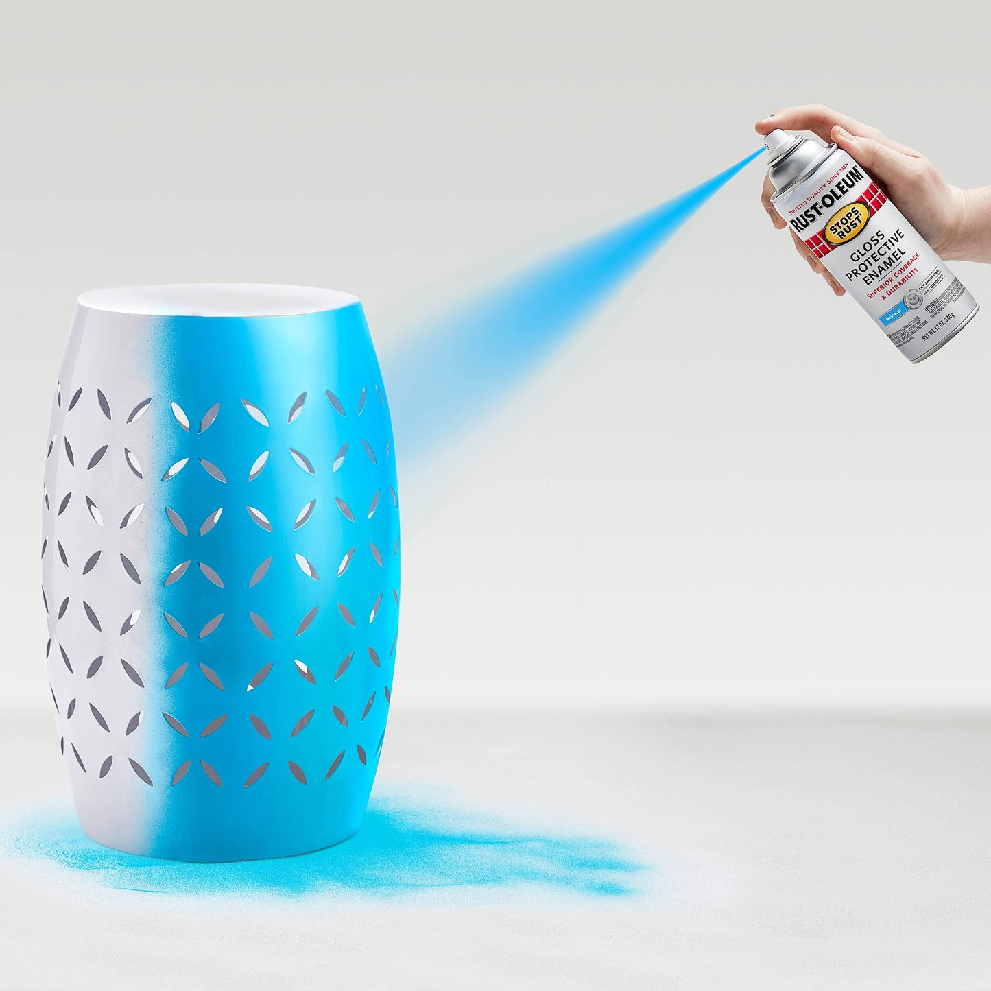 Rust-Oleum 269292 Stops Rust Spray Paint, 12 Fl Oz (Pack of 1), Gloss Maui Blue