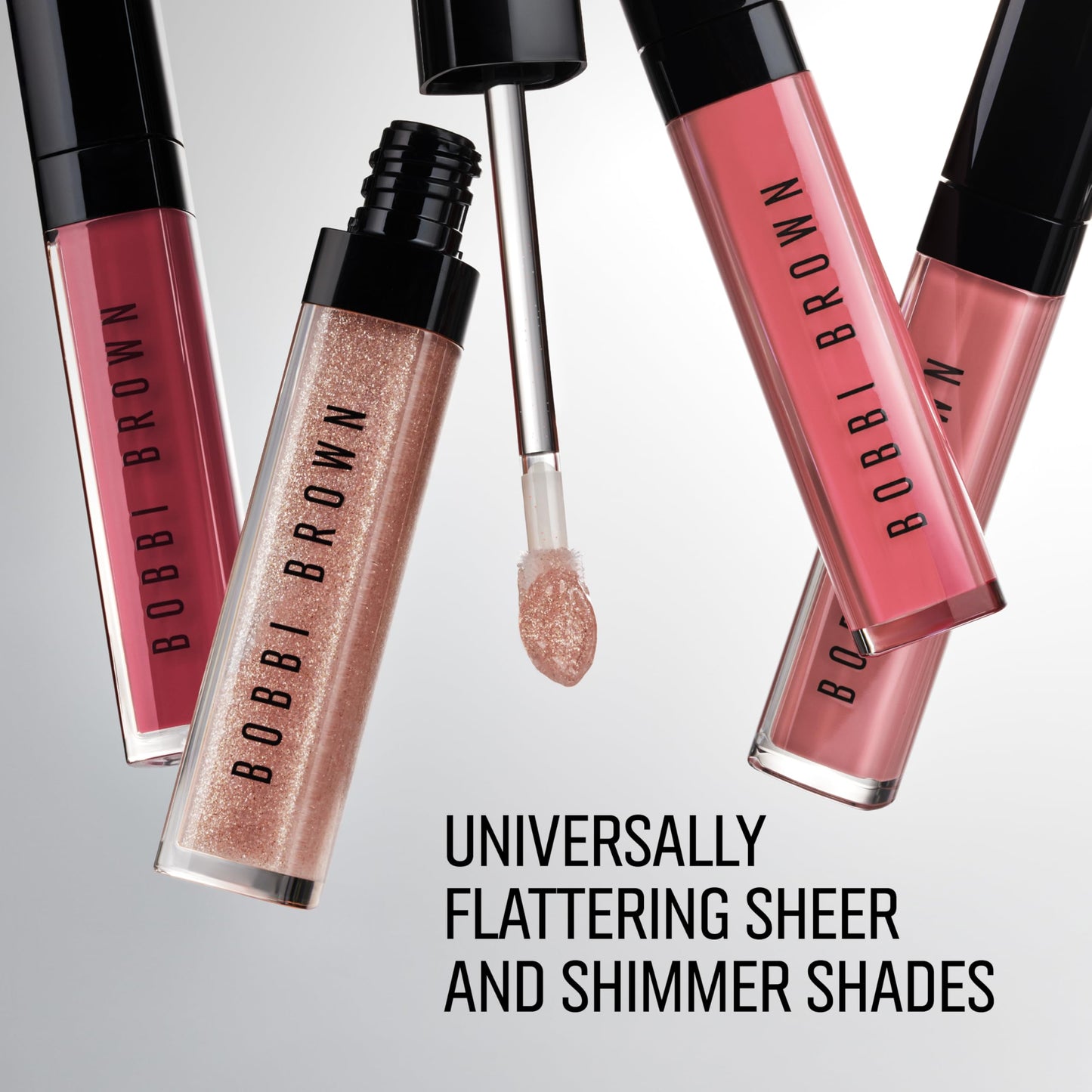 Bobbi Brown Crushed Oil-Infused Gloss | Hydrating Tinted Lip Gloss | Non-Sticky, High-Impact Shine with Coffee Seed and Botanical Oils, Romantic, 0.20 Fl Oz