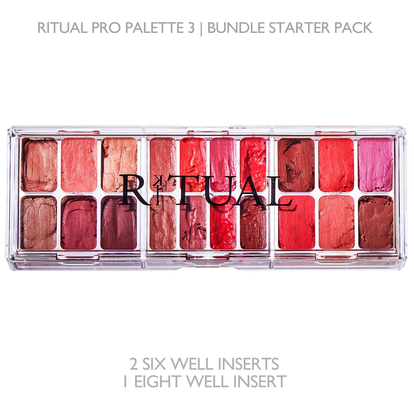 Empty Makeup Palette | 20 Wells | Modular Interchangeable Depotting System | Ritual Pro Palette 3 | Sample Bundle, Lipstick, Creams, Alcohol based makeup and paint, watercolor, Gouache, Acrylic paint
